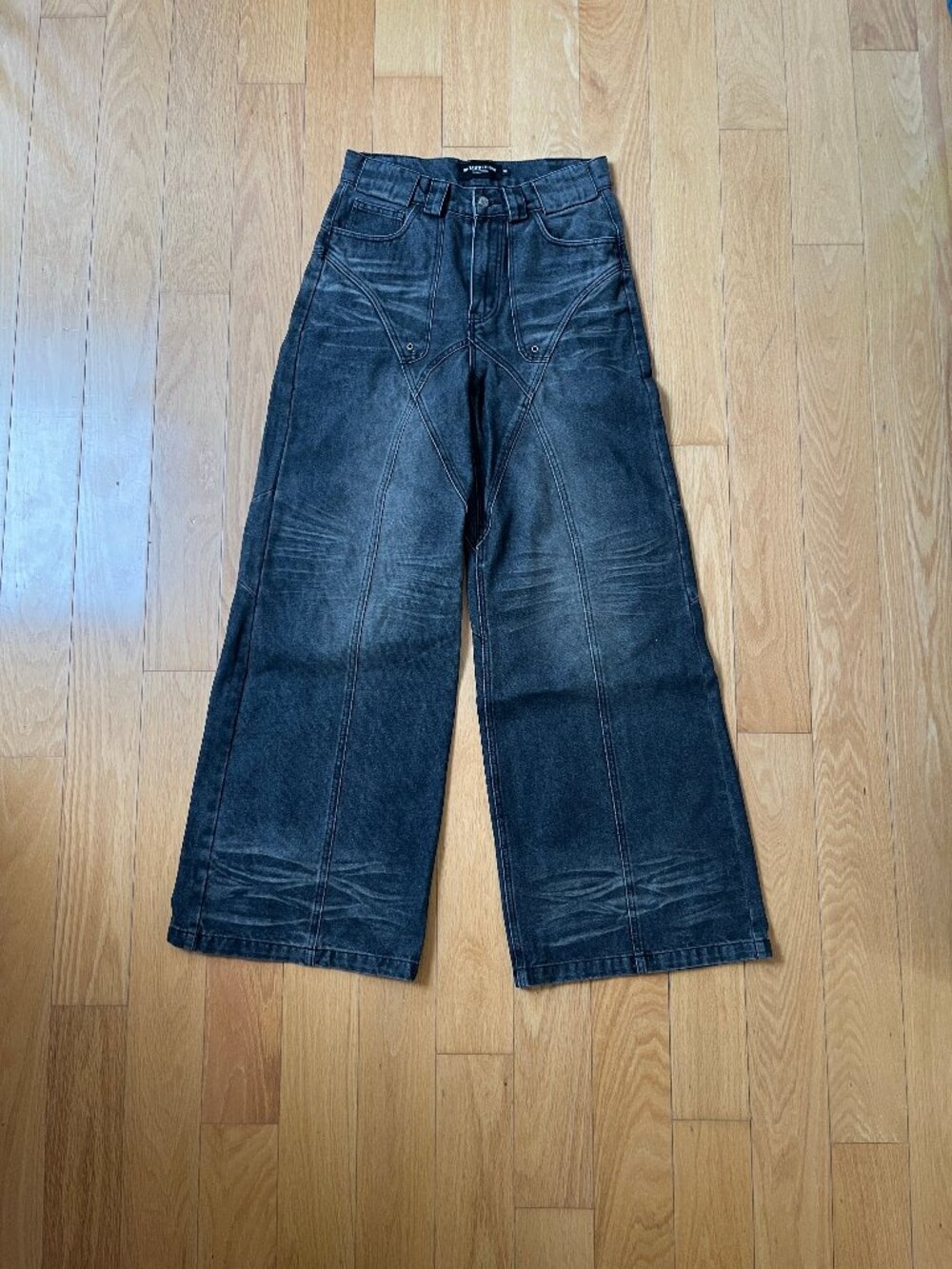 No Faith Studios Dune Baggy Denim Jeans S